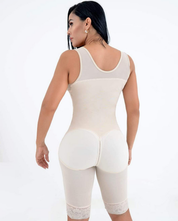 Knee Length Open Bust Body Shaper