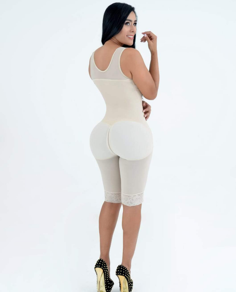 Knee Length Open Bust Body Shaper