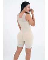 Mid Thigh Open Bust Body Shaper